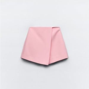 Zara High Rise Slit Skirt Pink